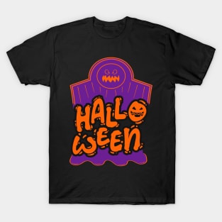 Halloween pumpkin head tombstone T-Shirt